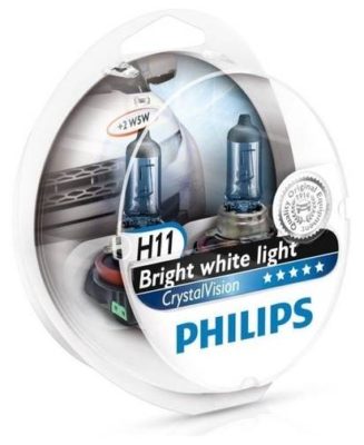 Philips Crystal Vision 12362CVSM H11/W5W 2 шт.