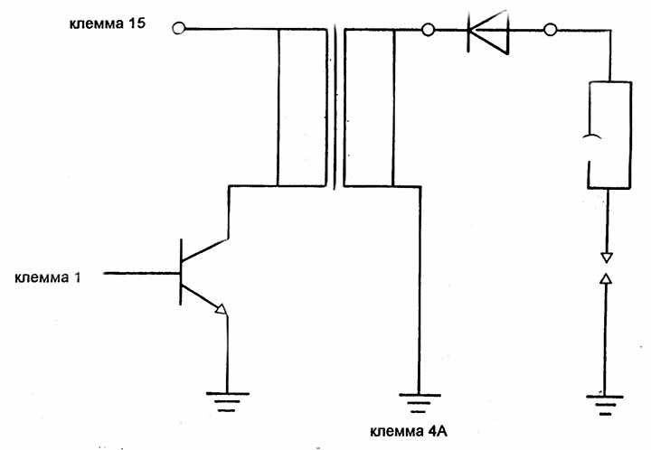 Схема статического высоковольтного распределения зажигания (RHZ) в моторе М50