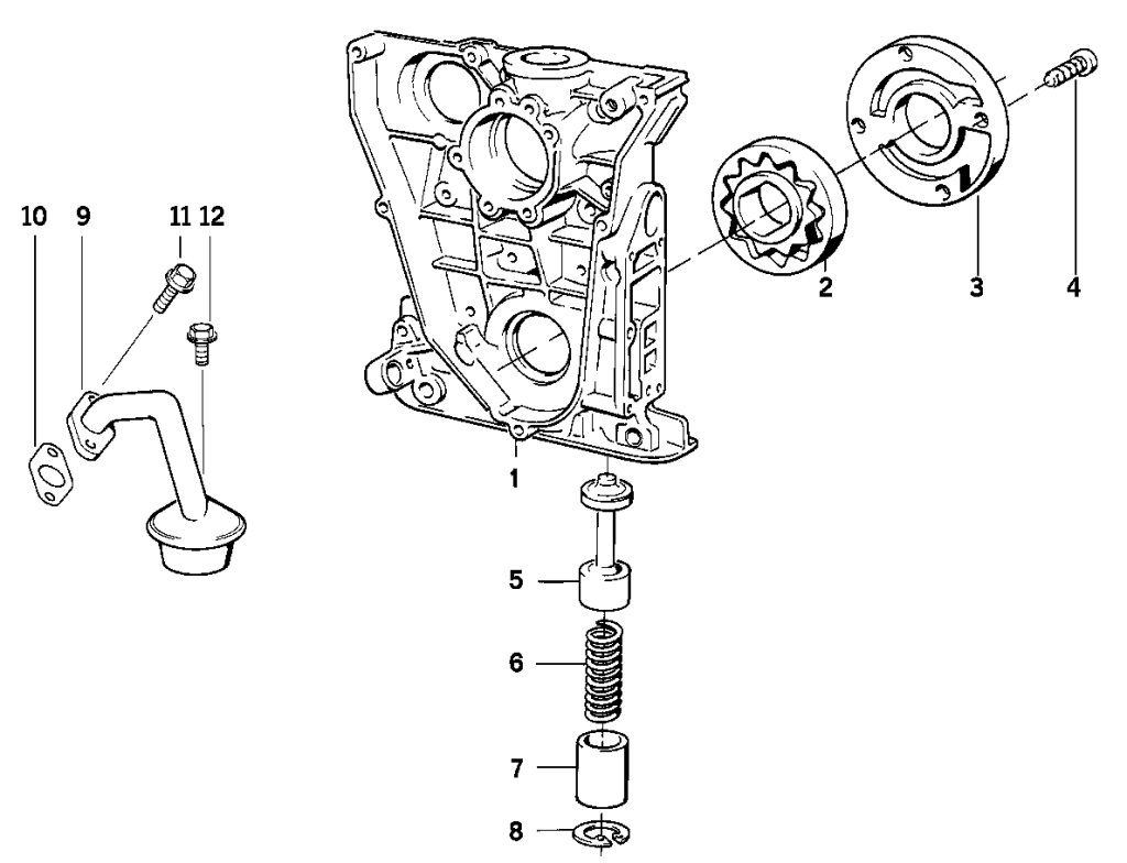 Масляный насос двигателя М44