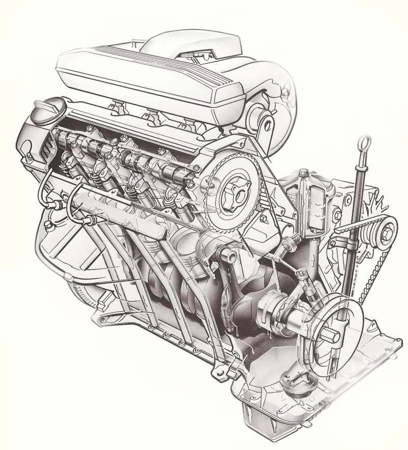 Циркуляции масла в моторе M40