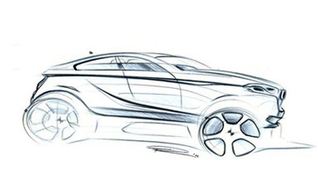Рисунок предполагаемой внешности BMW X2