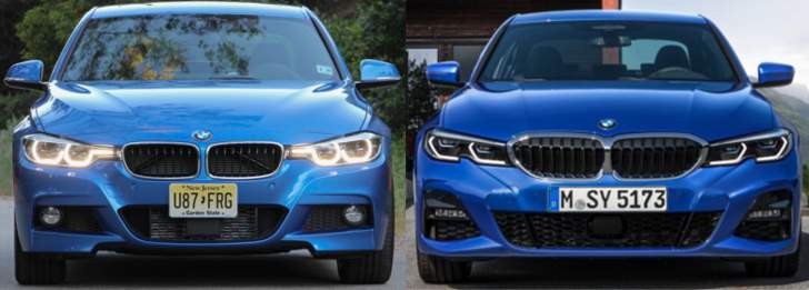 BMW F30 vs BMW G20 - speredi